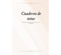 Cuaderno de Notas A5 aprox. - 297 páginas, Papel Crema, Tapa Dura Mate: Bloc de escritura con líneas, diseño minimalista y elegante, ideal para uso diario, oficina, estudio o regalo