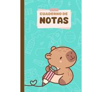 Cuaderno de Notas CAPIBARA | Cuaderno de notas con diseño de Capibara | Hojas rayadas para escribir, planificar y dibujar