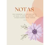 CUADERNO DE NOTAS: CUADERNO A RAYAS TAMAÑO MEDIANO (7,5 IN x 9,25 IN) IDEAL PARA LLEVAR TUS NOTAS DE MANERA ORGANIZADA