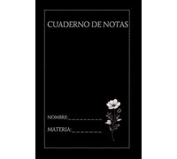 CUADERNO DE NOTAS "NEGRO" LIBRETA DE RAYAS ESCOLAR 100 PAGINAS, PARA ESTUDIANTES, ESCUELA Y USO DIARIO