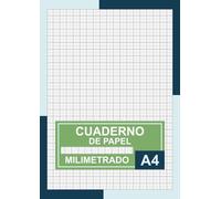 Cuaderno de Papel Milimetrado A4: Libreta Cuadriculado 1mm, 50 Hojas Milimetradas para Dibujo Técnico, Proyectos Matemáticos y de Diseño