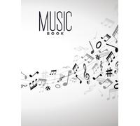 Cuaderno de partituras en blanco, 120 páginas, 10 pentagramas por pagina-DN1: El mejor y unico cuaderno de hojas pentagramadas para componer tu música-Diseño Notas 1