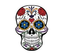 Cuaderno de pasta dura. Estampado del día de muertos. 100 Hojas Rayadas.