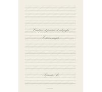 Cuaderno de práctica de caligrafía Edición simple- Formato A4