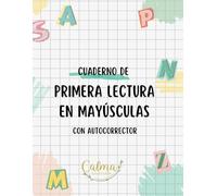 Cuaderno de primera lectura en mayúsculas, con autocorrector