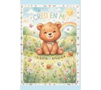 Cuaderno de Una Línea para Niños: Osito Tierno: Libreta Escolar de Rayas Anchas para Primaria - Con Frases Cortas Positivas y Margen Tradicional Rojo- Tamaño 6x9 con 110 Páginas