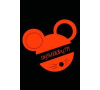 Cuaderno diario aesthetic de Bandy Mouse - hojas rayadas (notebook a5) libreta con diseño original de ratón naranja para los amantes de los animales y ... estudio y oficina, apuntes y notas