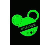 Cuaderno diario estilo pop art de mouse - cuaderno A5 rayado (notebook a5) con original diseño aesthetic de ratón para los amantes de los animales y ... estudio y oficina, regalos y cumpleaños