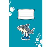 Cuaderno escolar A4 una raya Tralarero Tralala: Libreta 100 páginas con pauta de lineas, diseño Italian Brainrot, para niños y jóvenes