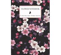 Cuaderno Floral Sakura A4 (Papel a Rayas): Libreta con margen · 100 páginas · Papel crema