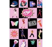 CUADERNO K POP: Libreta TAPA DURA K-POP para Fans | DISEÑO EXCLUSIVO - Contiene 120 Páginas Fechadas y 7" X 10" de Tamaño
