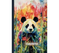 Cuaderno Panda: Cuaderno A5 (6x9in) 100 páginas con líneas - Dulce y tranquilo - Diario del Panda - Diario del Panda - Animales del Bosque de Bambú Cuaderno encuadernado - Cuaderno en la naturaleza