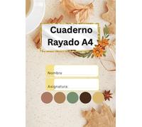 Cuaderno Rayado A4: Perfecto para clases, tareas y uso en la oficina.
