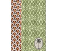 Cuaderno Tropical Retro | Libreta Vintage con Palmera | Diseño Geométrico Estilo Mosaico