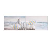 CUADRO LIENZO MDF 90X2,5X60 PLAYA 2 SURT.