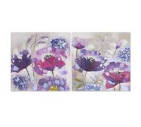 CUADRO LIENZO PINO 80X3,5X80 AMAPOLAS 2 SURT.