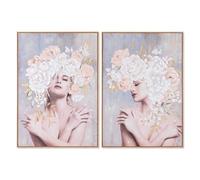 CUADRO LIENZO PS 70X3,5X100 CHICA FLORES 2 SURT.