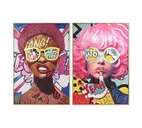 CUADRO LIENZO PS 82X4,5X122 CHICA POP 2 SURT.