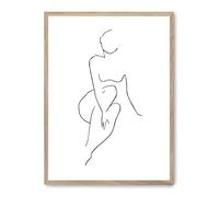 Cuadro woman line art i_FASE5