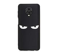 CUAgain Cover per Xiaomi Redmi Note 9 PRO/Note 9 PRO Max/Note 9S Silicone Disegni Motivo Nero Galassia Antiurto Case Ultrasottile Resistente Bumper Custodia per Uomo Donna Don't Touch My Phone