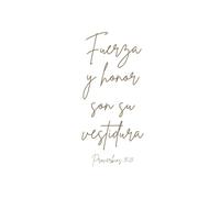 Cuando Dios Pelea Por Ti No Hay Batalla Perdida: Libreta Cristiana de Bolsillo con Versículo Bíblico (Proverbios 31:25) para Mujeres y Jóvenes | Cuaderno Devocional 5x7