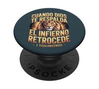 Cuando Dios Te Respalda el Infierno Retrocede - Christian PopSockets PopGrip Adesivo