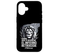 Cuando Dios Te Respalda el Infierno Retrocede - Versetto Custodia per iPhone 16