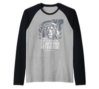 Cuando Dios Te Respalda El Infierno Retrocede - Versetto Maglia con Maniche Raglan