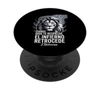 Cuando Dios Te Respalda el Infierno Retrocede - Versetto PopSockets PopGrip Adesivo