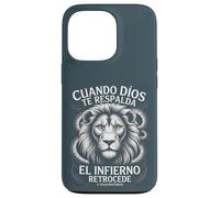 Cuando Dios Te Respalda - Infierno Retrocede Leone Cristiano Custodia per iPhone 13 Pro