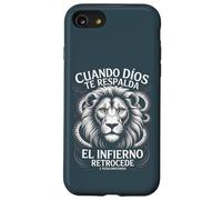 Cuando Dios Te Respalda - Infierno Retrocede Leone Cristiano Custodia per iPhone SE (2020) / 7/8