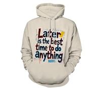 CUAXINHM Felpa con cappuccio con stampa grafica graffiti linguaggio interessante per donne e uomini, comoda, streetwear con tasca frontale per autunno inverno, Multicolore, XL