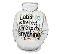 CUAXINHM Felpa con cappuccio da uomo e donna con stampa grafica graffiti linguaggio interessante felpa con cappuccio morbida streetwear felpa con tasca frontale per uso quotidiano casual, Multicolore