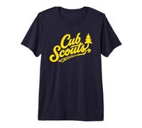 Cub Scouts - Do Your Best Retro Scouting Script Maglietta Premium