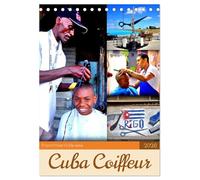 Cuba Coiffeur - Frisch frisiert in Havanna (Tischkalender 2026 DIN A5 hoch), CALVENDO Monatskalender: Friseure bei der Arbeit in der Altstadt von Havanna