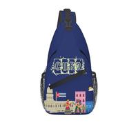 Cuba Donna Uomo Sling Bag Antifurto Borsa A Spalla Piccolo Borsa A Tracolla Per Escursionismo Ciclismo Sportiva