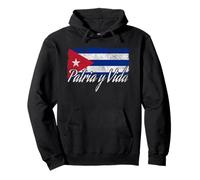 Cuba Flag Patria Y Vida Free Cuba Felpa con Cappuccio