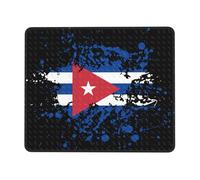 Cuba Flag Pattern Mousepad Antiscivolo Tappetino per Mouse Morbido Mouse Pad per Casa Lavoro Computer 25X30Cm
