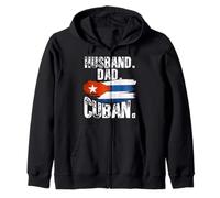Cuba Flag Pride Dna Cuban Husband Dad Love Proud Fathers Day Felpa con Cappuccio
