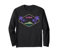 Cuba Isola Palme Caraibi Vacanza all'Avana Souvenir Maglia a Manica