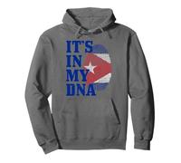 Cuba It's in My Dna Impronte Digitali Cuba Bandiera Felpa con Cappuccio