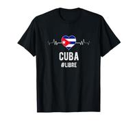 Cuba #LIBRE Cuba Libre Cuore Bandiera Patrimonio Nazionale Maglietta