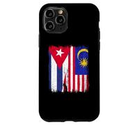 Cuba Malesia Half Flag Cuban Malaysian Heritage Jersey Custodia per iPhone 11 Pro