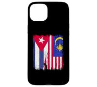 Cuba Malesia Half Flag Cuban Malaysian Heritage Jersey Custodia per iPhone 15 Plus
