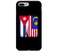 Cuba Malesia Half Flag Cuban Malaysian Heritage Jersey Custodia per iPhone 7 Plus/8 Plus