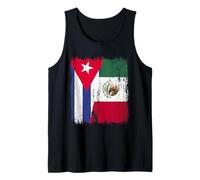 Cuba Messico Mezza Bandiera Cuba Messicana Patrimonio Canotta