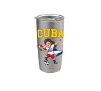 Cuba Orgogliosa Donna Cubana Radici Dabbing Bicchiere termico in acciaio inox doppia parete