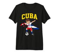 Cuba Orgoglioso Cuban Roots Dabbing Maglietta Premium