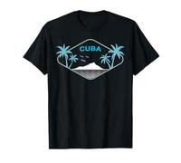 Cuba Palme Isola Caraibi Vacanza all'Avana Souvenir Maglietta