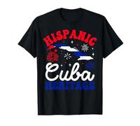 Cuba Pride Flag Hispanic Heritage Month Maglietta